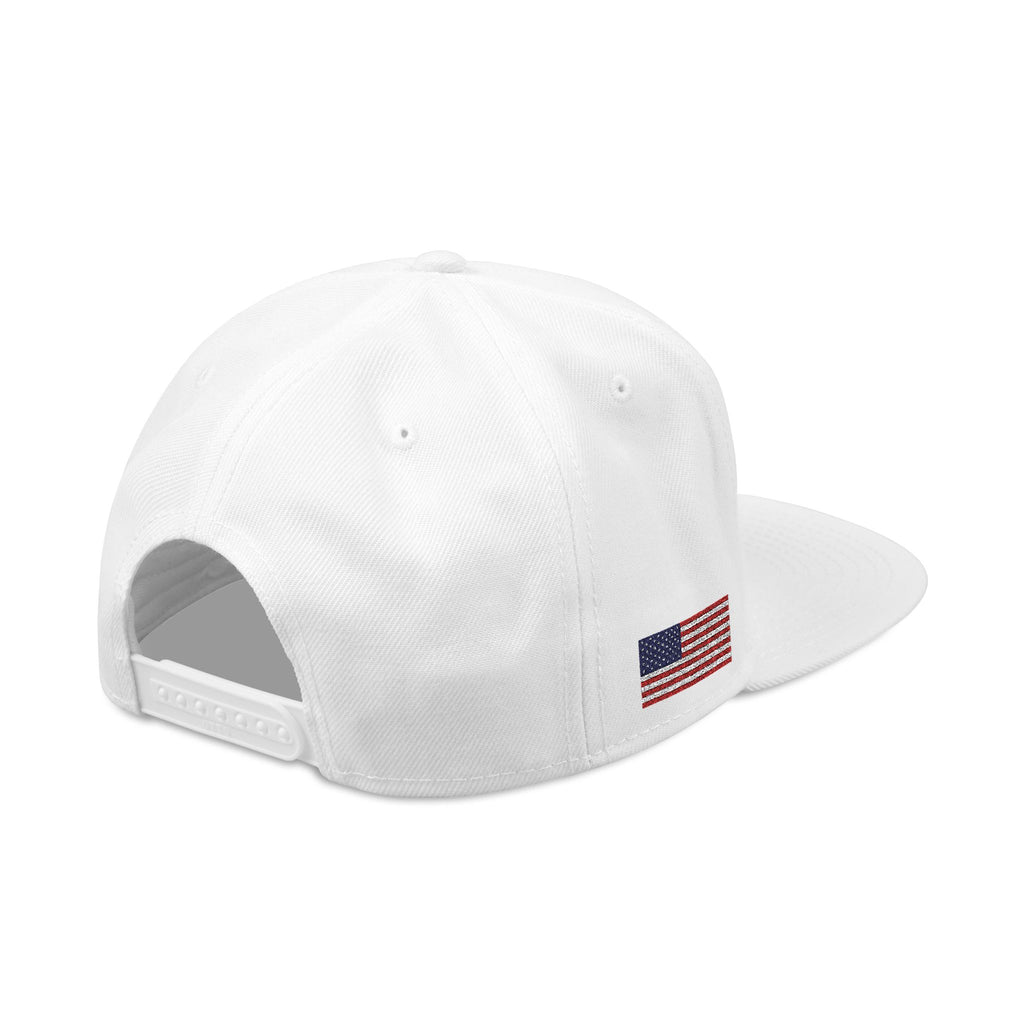 Patriotic Embroidered Snapback Hat - USA Flag & 'PRO USA' Design
