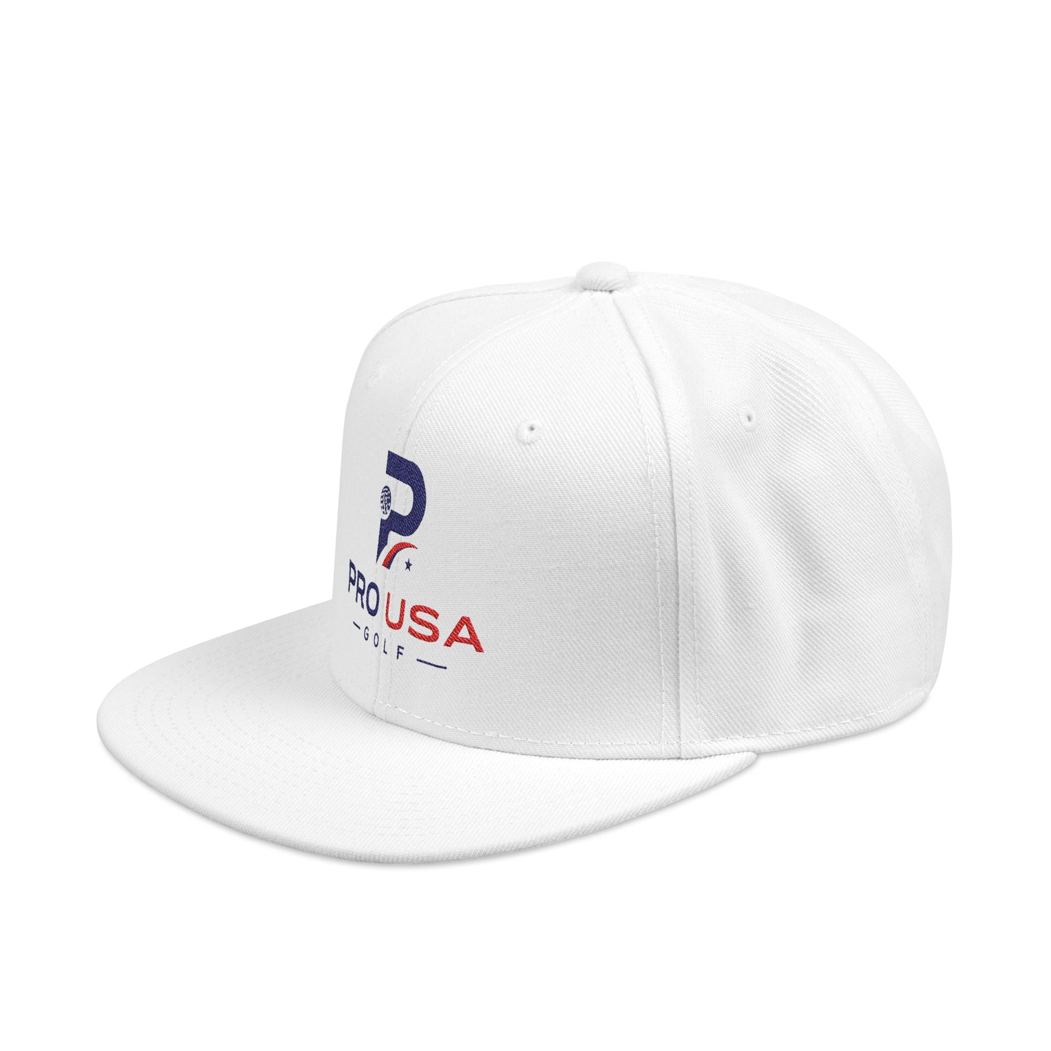 Patriotic Embroidered Snapback Hat - USA Flag & 'PRO USA' Design