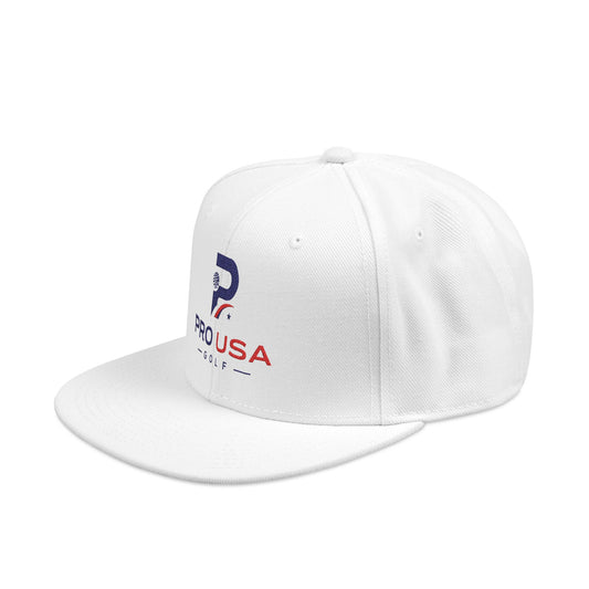Patriotic Embroidered Snapback Hat - USA Flag & 'PRO USA' Design